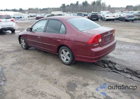 2004 Honda Civic Ex z USA, uszkodzony, nr VIN 2HGES267X4H524503